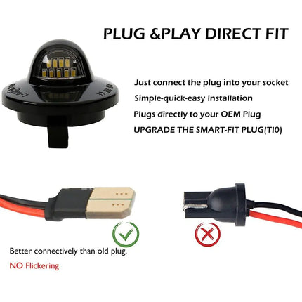 LED License Plate Lights for Ford – Rear Bumper Tag Assembly