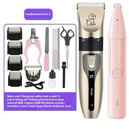electric pet grooming clipper set for dogs and cats