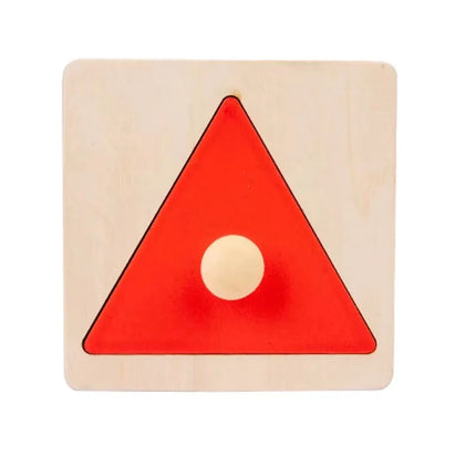 Montessori Wooden Geometric Panel Puzzle – Early Learning Toy