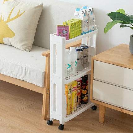 Ultra-Slim Storage Rack – Space-Saving Organizer for Kitchen & Bathroom