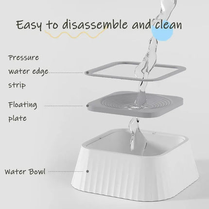 Floating Pet Water Bowl – Anti-Splash No-Spill Dog & Cat Bowl