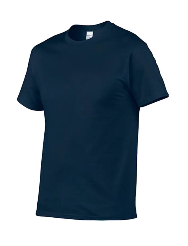 T-shirt ras du cou à manches courtes pour homme, 100 % coton, doux, respirant et coupe décontractée