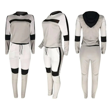 Women’s GrayTracksuit Set – Casual Sweater & Pencil Pants | Chic Lounge & Streetwear Outfit