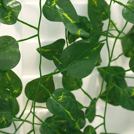 12pcs Artificial Plant Hanging Vines – Lifelike Green Leaf Home & Party Decor