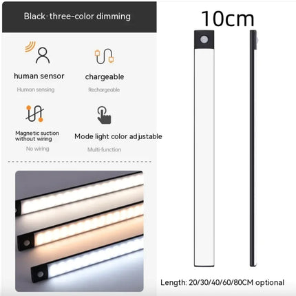 "Wireless rechargeable smart infrared sensor lamp with magnetic mount"