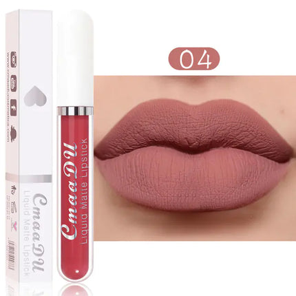 18-Color Velvet Matte Lip Gloss – Long-Lasting Liquid Lipstick