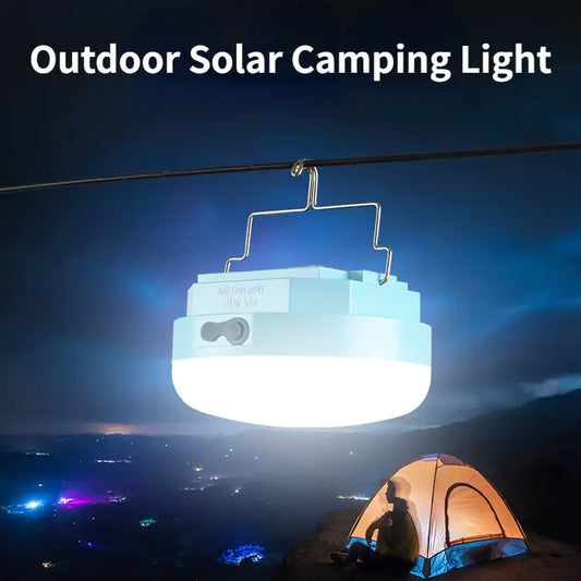 USB Rechargeable Solar Camping Lantern – Waterproof LED Light for Outdoor Adventures