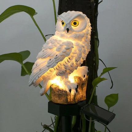 “Solar Owl LED Garden Pathway Light – Waterproof Outdoor Lawn Decor”