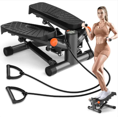 Compact hydraulic home treadmill space saving fitness machine for cardio and body toning