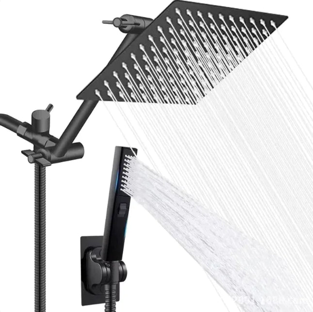 Modern bathroom shower upgrade, easy install, rain and massage spray settings