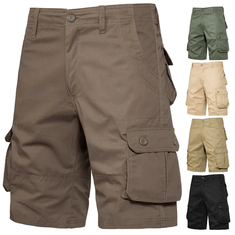 Men’s Cross-Border Cargo Shorts – 100% Cotton Summer Casual Wear