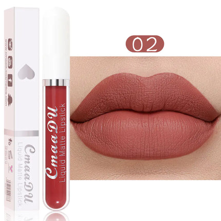 18-Color Velvet Matte Lip Gloss – Long-Lasting Liquid Lipstick