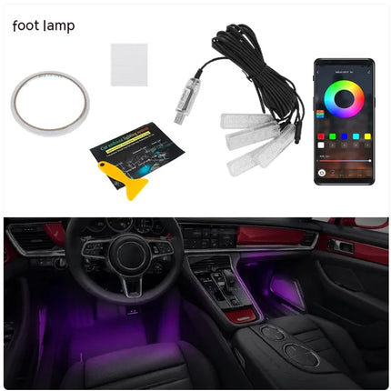 Car LED Ambient Light Bar – Interior Mood Lighting Kit