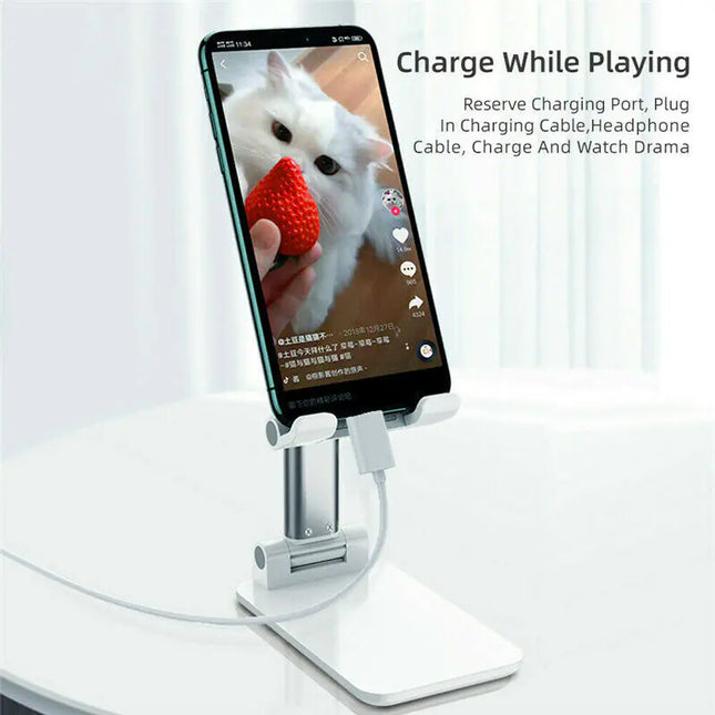 Adjustable Cell Phone & Tablet Stand – Desktop Holder for iPhone, iPad & More