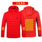 Red three-zone arm back / XL