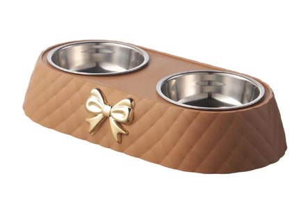 Tigela Pet Favorita – Elevated Stainless Steel Pet Bowl for Food & Water