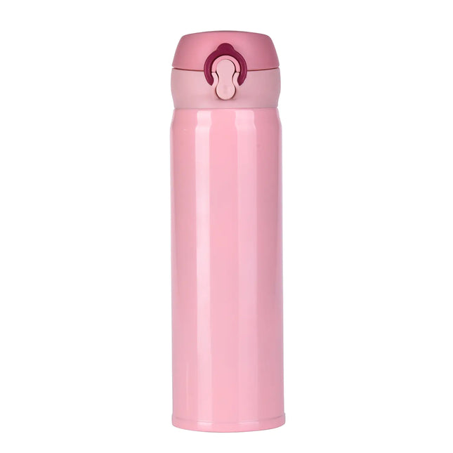 “Insulated Stainless Steel Water Bottle – Leakproof One-Handed Use Travel Cup”