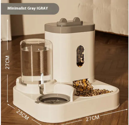 pet tableware feeder with water integration