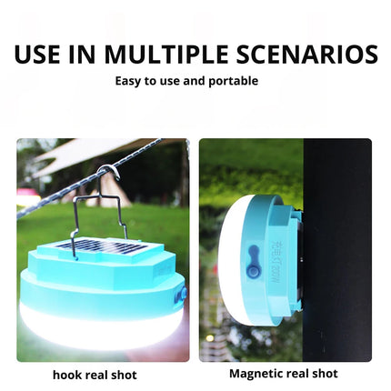 USB Rechargeable Solar Camping Lantern – Waterproof LED Light for Outdoor Adventures