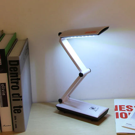 Dimmable Folding LED Desk Lamp – USB Rechargeable, Touch Control, Portable Mini Light for Kids & Office