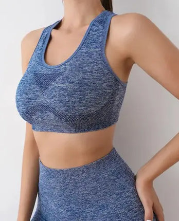 High Impact Seamless Sports Bra – Quick-Dry Yoga Top Vest for Women