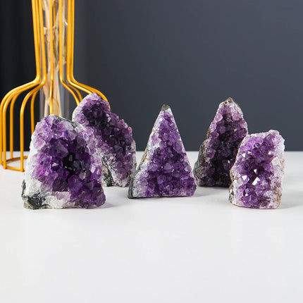 Natural Amethyst Crystal Cluster Decoration – Healing Stone for Home or Office Decor