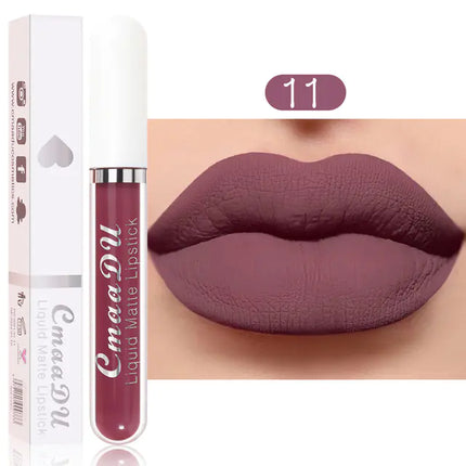 18-Color Velvet Matte Lip Gloss – Long-Lasting Liquid Lipstick