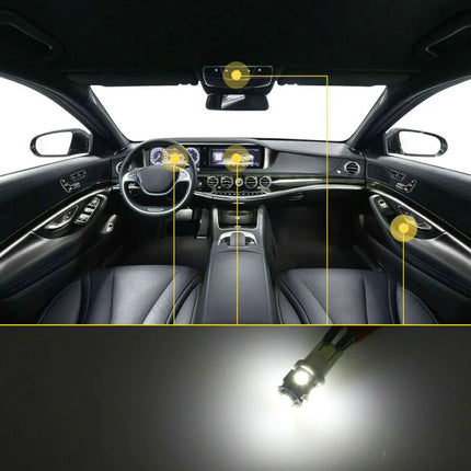 Car Interior LED Light Bulb Set – Dome, Map, Door, Trunk, License Plate