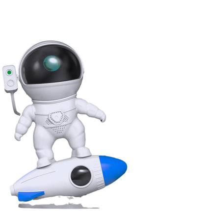 Rocket Astronaut Star Projector Lamp with Bluetooth Speaker – Galaxy Night Light with App & Remote