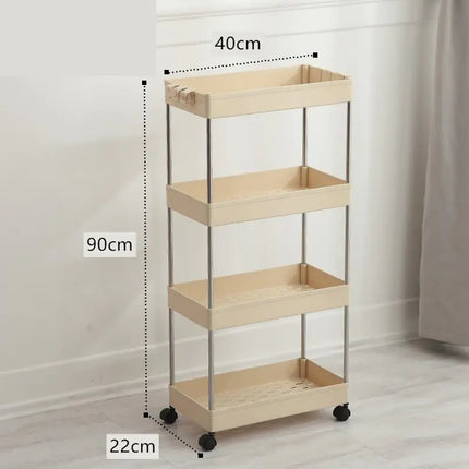 Versatile Slim Storage Rack – Multi-Layer Home Organizer