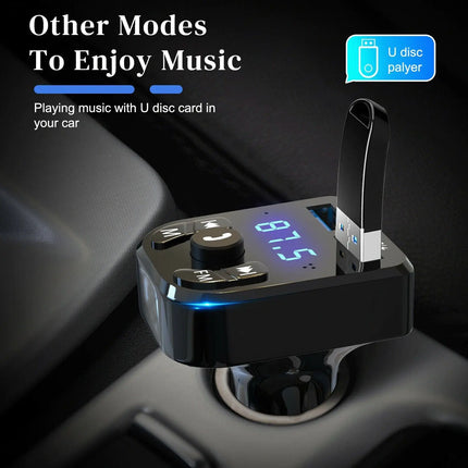 Wireless Car Bluetooth FM Transmitter, Audio