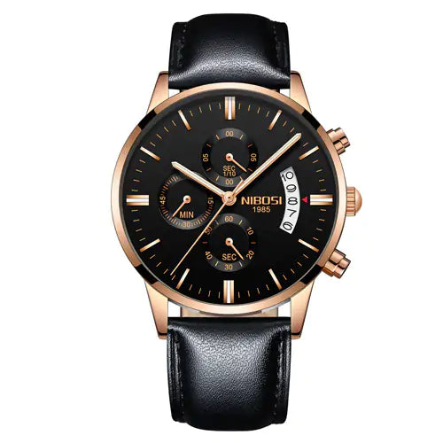 Men’s Luxurious Gold Wrist Watch – Elegant Quartz Timepiece
