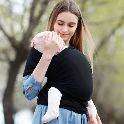 Premium Soft Baby Wrap Carrier – Ergonomic Newborn Sling (0–22kg), Breathable Adjustable Infant Carrier