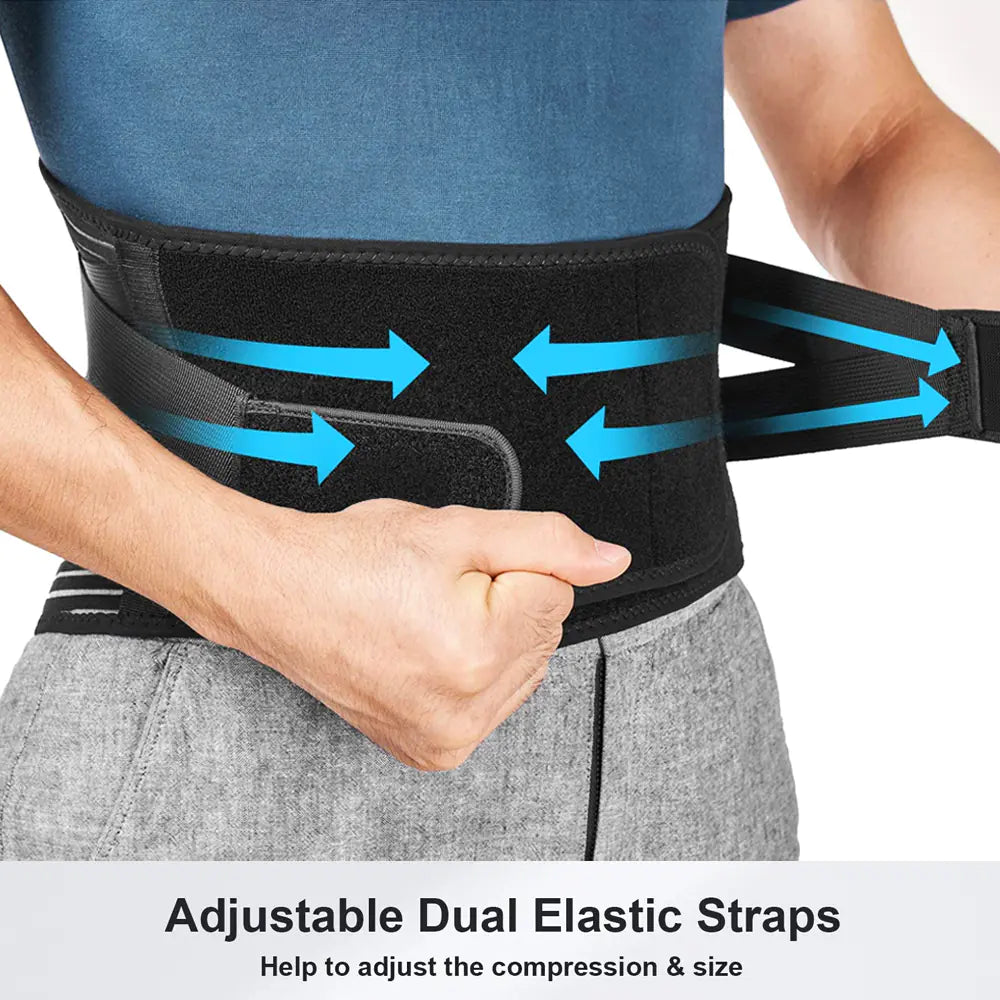 Lumbar Support Belt for Pain Relief & Sciatica – Adjustable Back Brace for Everyday Comfort | Free Shipping