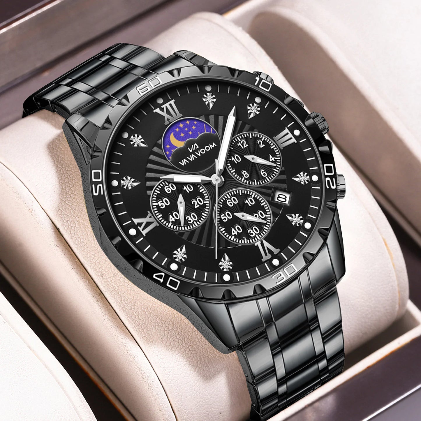 Men’s Business Metal Watch – Stainless Steel Luxury Wristwatch for Daily & Formal Wear
