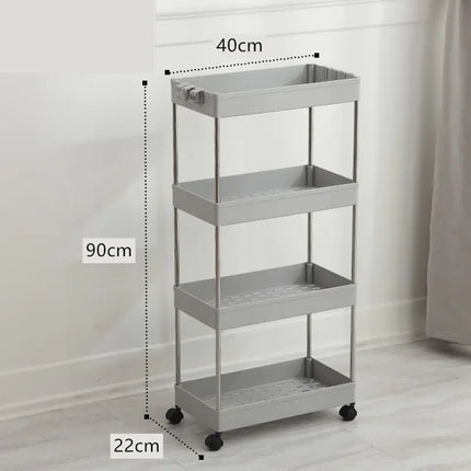 Versatile Slim Storage Rack – Multi-Layer Home Organizer