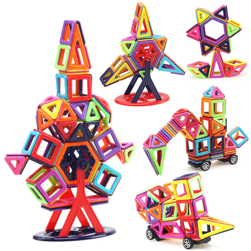 Magnetic Building Blocks Set – Educational STEM Toy for Early Learning (40–234 pcs) | free worldwide shipping.