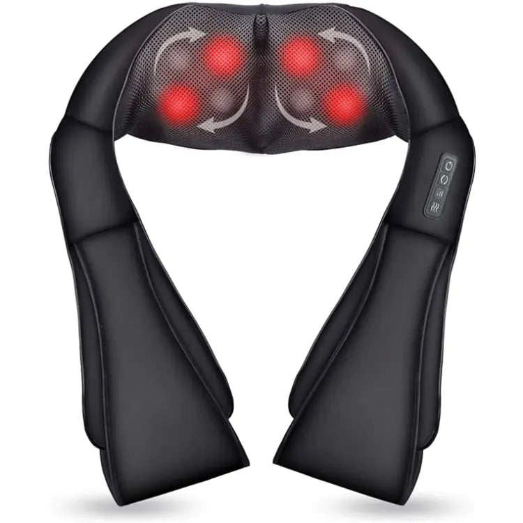 Multifunctional Electric Neck and Shoulder Massager – Infrared Heating with 8 Massage Nodes (Home & Car Use) Free Shipping