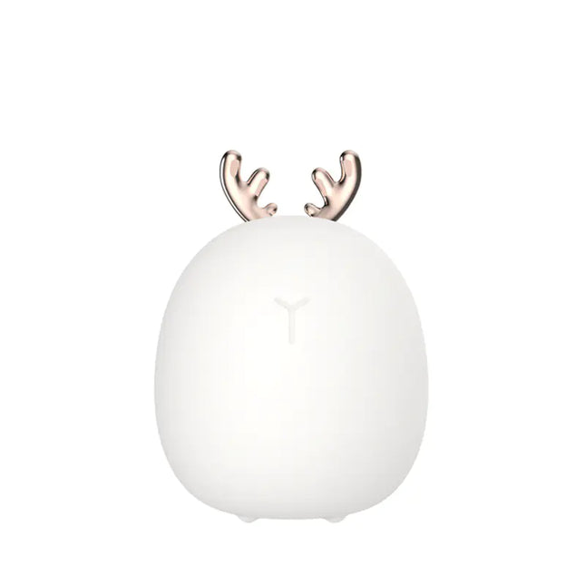 Creative Rabbit LED Touch Lamp – Cute Night Light with Silicone Antlers