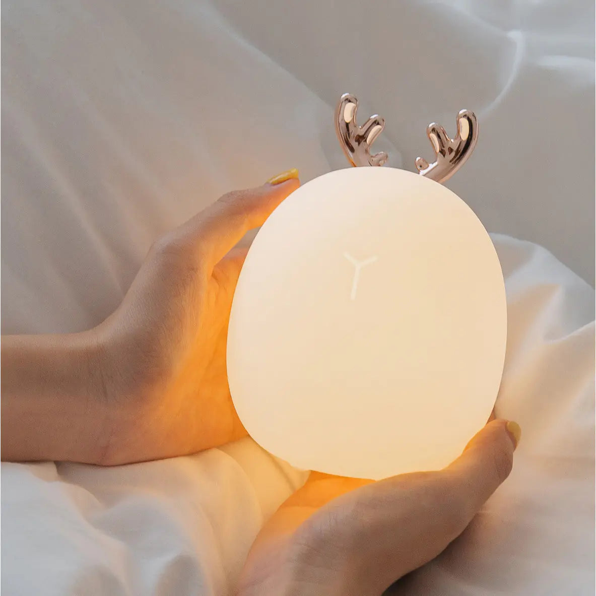 Creative Rabbit LED Touch Lamp – Cute Night Light with Silicone Antlers | 30% Off + Free Worldwide Shipping