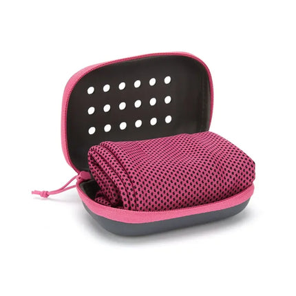 Quick-Dry Ultra-Fine Microfiber Cooling Towel with Waterproof Storage Case