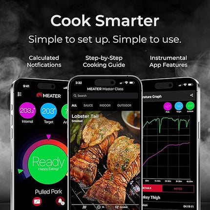 Wireless Meat Thermometer with Dual Ultra-Thin Probes & Bluetooth App Control – BBQ, Oven, Grill & Smoker