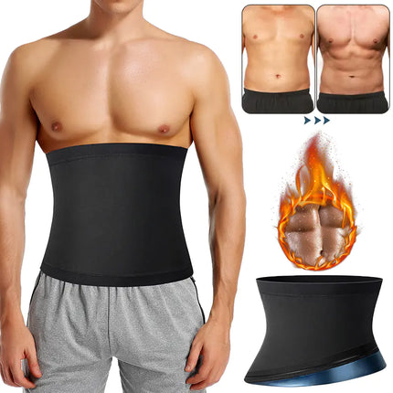Men’s abdomen reducer sauna body shaper waist trainer

Sweat belt for men with thermogenic polymer fabric

Men’s slimming waist trimmer for workouts

Compression body shaper for men in black

Men’s sweat-enhancing fitness waist trainer

Adjustable men’s waist trainer sweat belt
