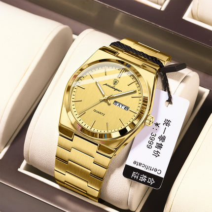 Elegant Stainless Steel Wristwatch for Men