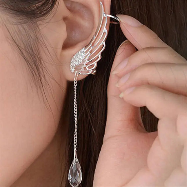 Kyushu Sky City Angel Wing Earrings – Elegant Sparkle for Parties, Dates & Special Occasions