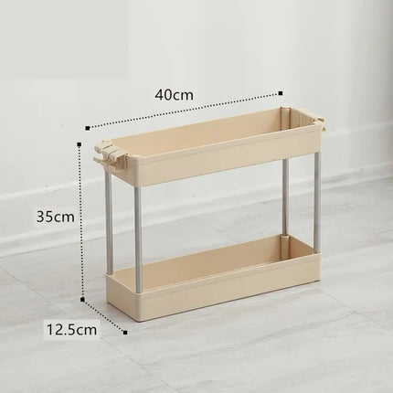 Versatile Slim Storage Rack – Multi-Layer Home Organizer