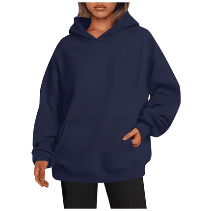 Women’s Oversized Pullover Hoodie – Casual Long Sleeve Sweatshirt