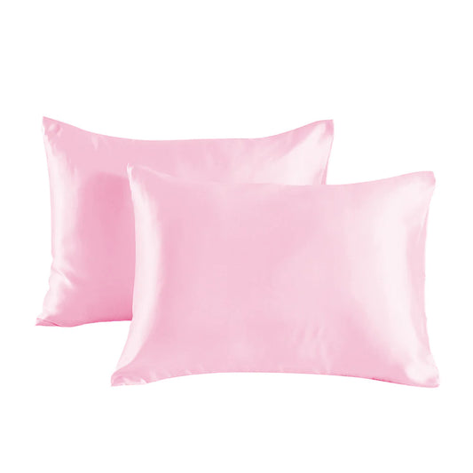 Silky Soft Pillowcases – Set of 2, Hair & Skin Friendly