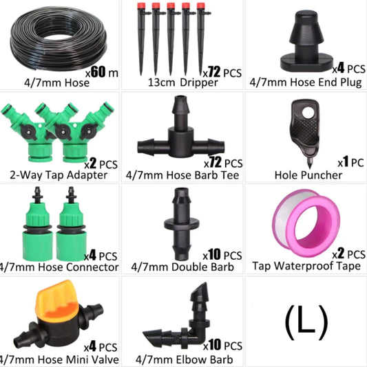 Kit d'arrosage automatique de jardin 50 m – Système goutte-à-goutte avec minuterie (30 % de réduction + livraison gratuite)