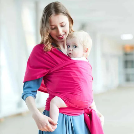Premium Soft Baby Wrap Carrier – Ergonomic Newborn Sling (0–22kg), Breathable Adjustable Infant Carrier